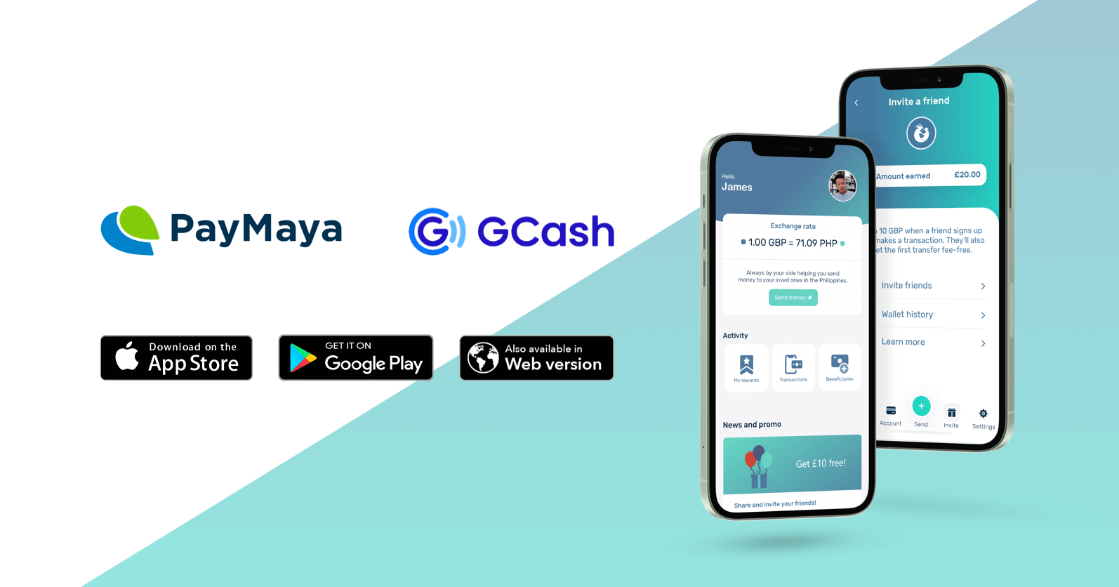 Globe GCash Smart Paymaya top up now available on Kabayan Remit