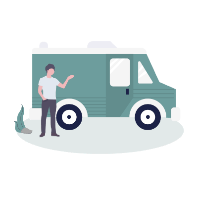 home delivery illustration